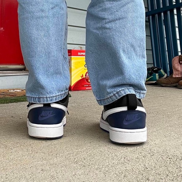 Nike Court Borough navy black and white sneakers - Picture 3 of 8